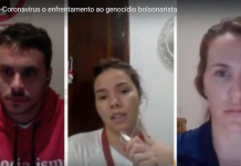Live – Assista a reprodução do DebateWeb “Coronavírus e enfrentamento ao genocídio bolsonarista”