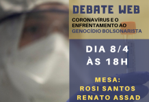 Debate Web-Coronavírus o enfrentamento ao genocídio bolsonarista