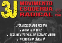 Movimento Esquerda Radical convoca 3J