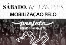 Todo apoio ao Projeto Meninos e Meninas de Rua