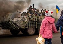 OTAN e Rússia tirem as mãos da Ucrânia, pela livre autodeterminação do povo ucraniano