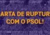 Carta conjunta de ruptura com o PSOL