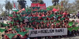 Viva a rebelião das mulheres e do povo iraniano