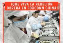 Viva a rebelião dos trabalhadores na Foxconn China!