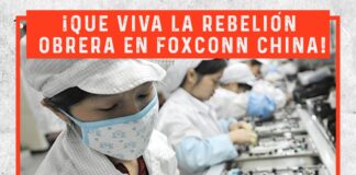 Viva a rebelião dos trabalhadores na Foxconn China!