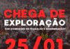 Chega de exploração!