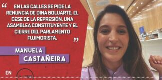 Manuela Castañeria, do Peru: “nas ruas estão exigindo a renúncia de Dina Boluarte”