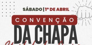Venham todes à Convenção da Chapa Unidade das Oposições!