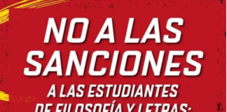 Não às sanções contra as estudantes de Filosofia e Letras Eugenia Acosta e Emilse Icandri