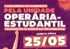 Pela unidade operária-estudantil