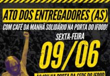 9/6: ATO DOS ENTREGADORES POR APP