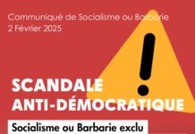 Escândalo antidemocrático: Socialisme ou Barbarie excluído do congresso do NPA-R