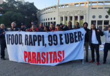 “Chega de escravidão moderna”: No 1° de maio, entregadores protestam contra a exploração dos Apps