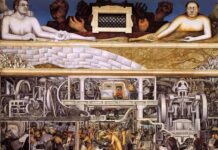 Soberania digital sem luta de classes é aula de informática: notas teóricas sobre tecnologia e trabalho Indústria de Detroit, Diego Rivera (1933). Fonte: Detroit Institute of Arts.