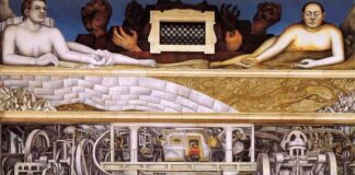 Soberania digital sem luta de classes é aula de informática: notas teóricas sobre tecnologia e trabalho Indústria de Detroit, Diego Rivera (1933). Fonte: Detroit Institute of Arts.