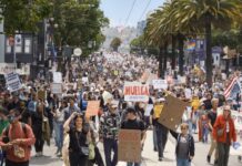 Notas sobre a viagem internacionalista de Já Basta! e SiTraRepA para Los Angeles