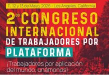 Declaração de lançamento do Segundo Congresso Internacional de Trabalhadores de Plataforma – Los Angeles